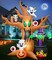 8FT Halloween Inflatables Tree Outdoor Decor with Inflatable Ghost Witch